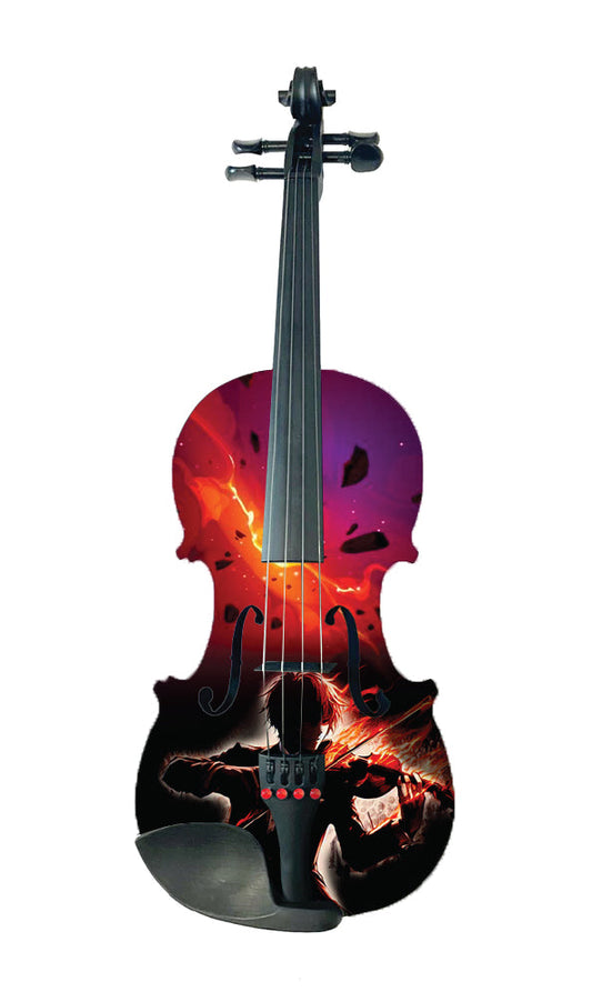 Lightning Boy Anime Violin Outfit w Matching Carbon Fiber Bow Case