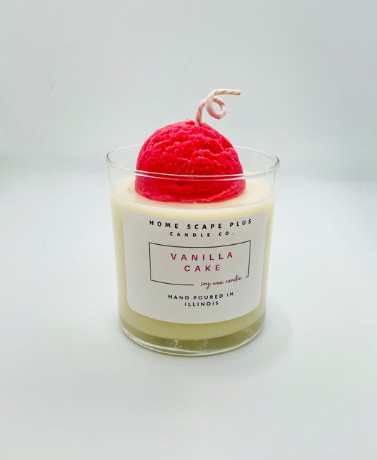 Vanilla Cake Candle-Ice Cream Scoop