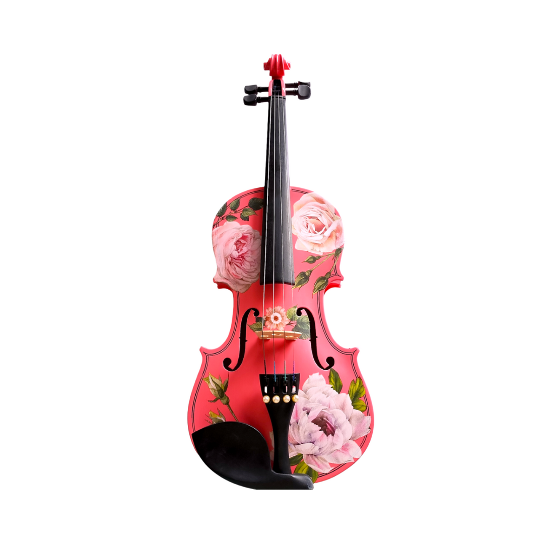 Rozanna's Rose Delight Pink Violin Outfit - NEW! w/ Carbon Fiber Bow,