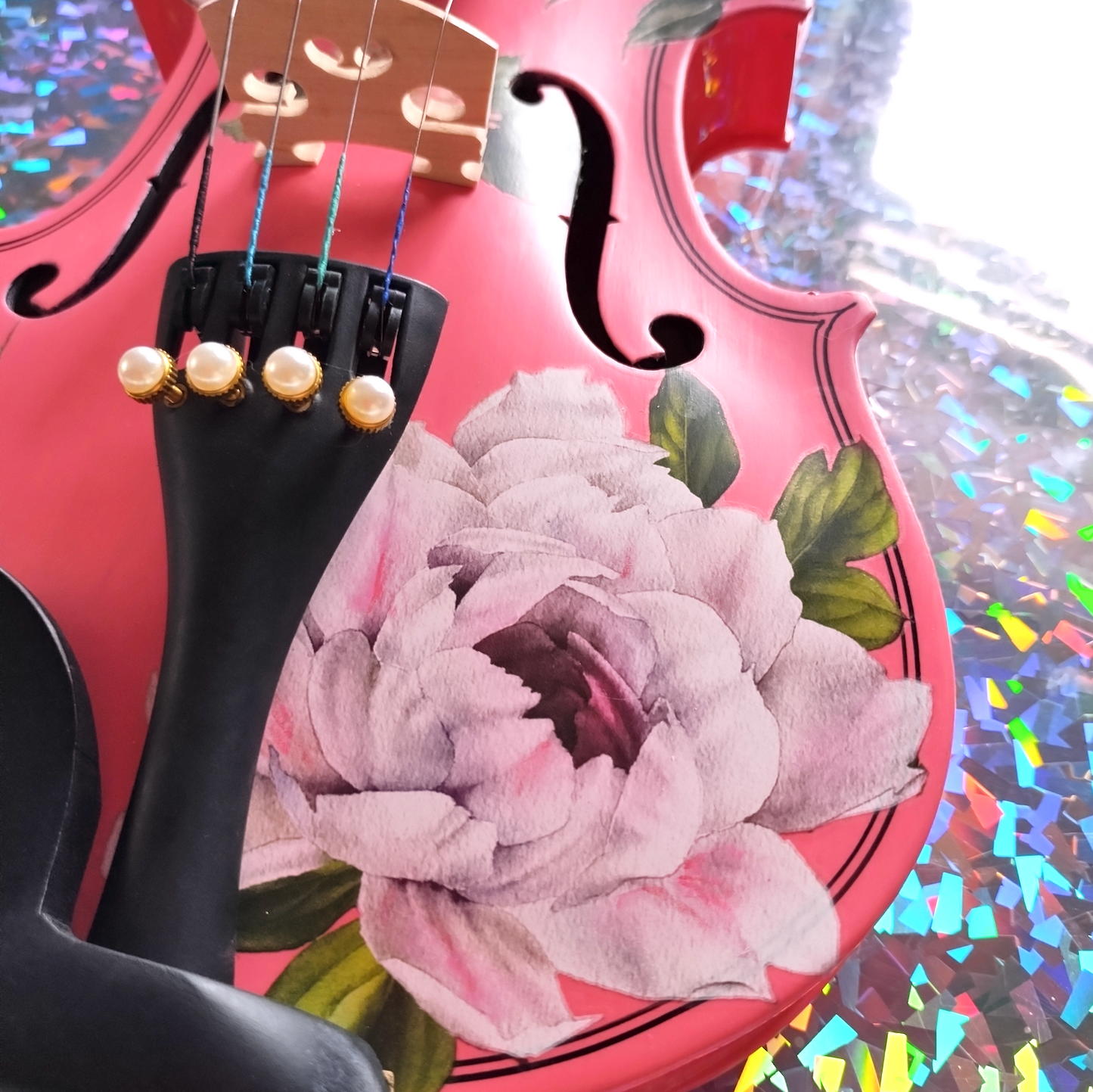 Rozanna's Rose Delight Pink Violin Outfit - NEW! w/ Carbon Fiber Bow,