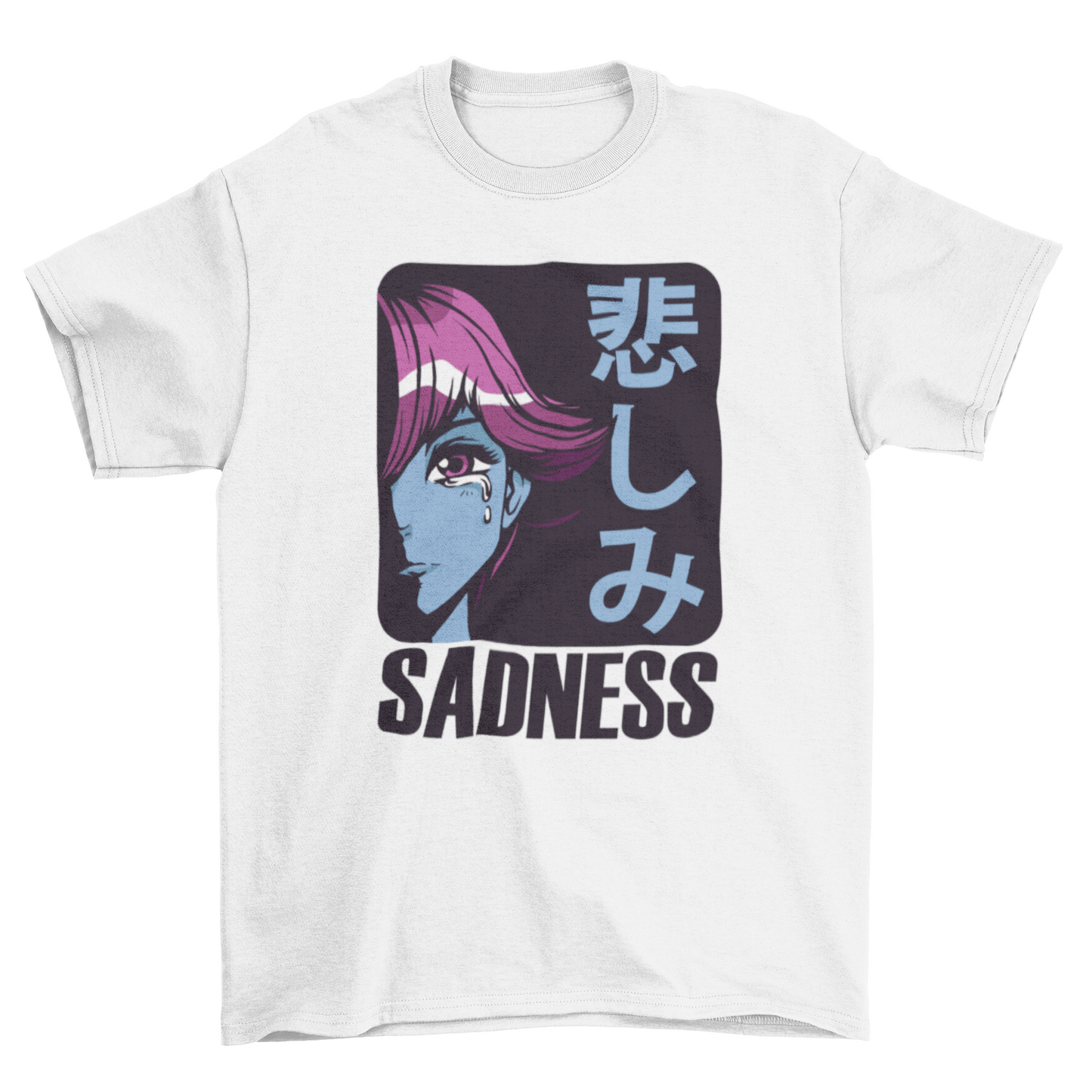 Sadness anime girl t-shirt