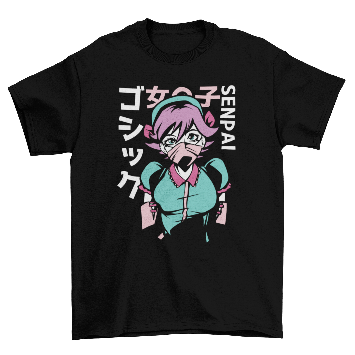 Pastel goth anime girl t-shirt