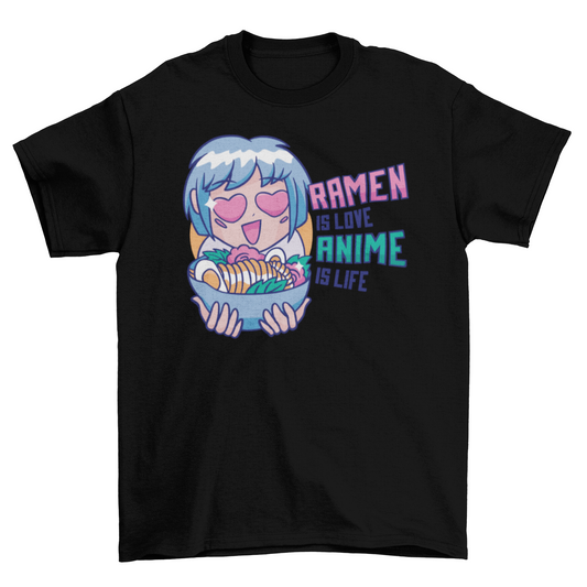 Ramen & anime t-shirt