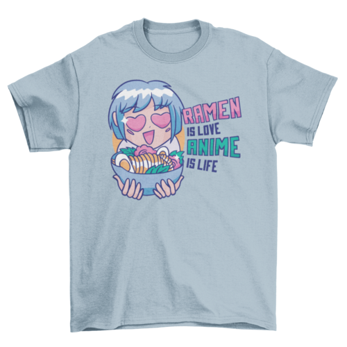 Ramen & anime t-shirt