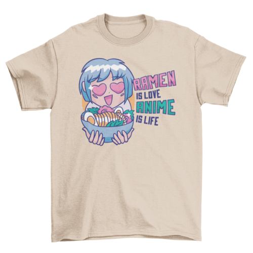 Ramen & anime t-shirt