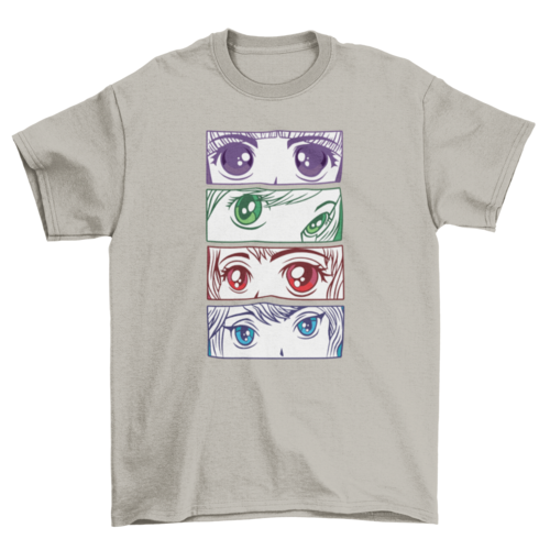 Anime girl eyes t-shirt