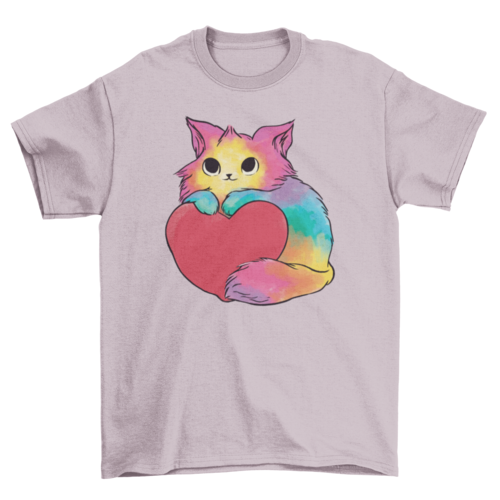 Valentine kitten t-shirt