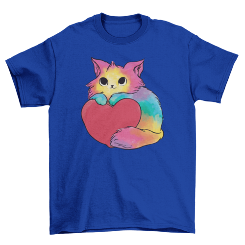 Valentine kitten t-shirt