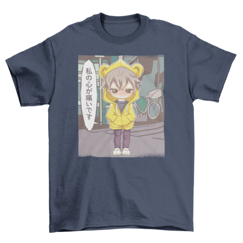 Angry anime child t-shirt