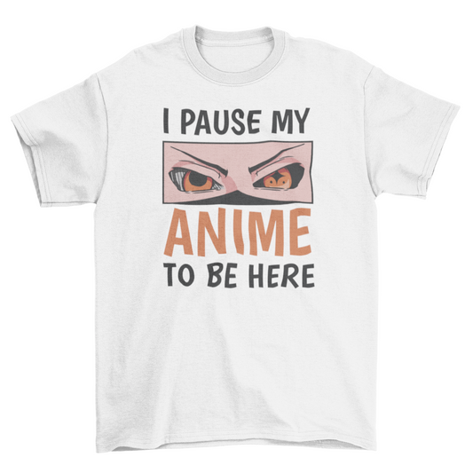 Funny angry anime eyes t-shirt