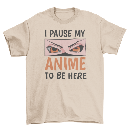 Funny angry anime eyes t-shirt