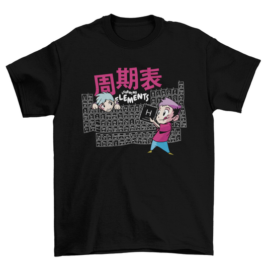 Anime Periodic Table T-shirt