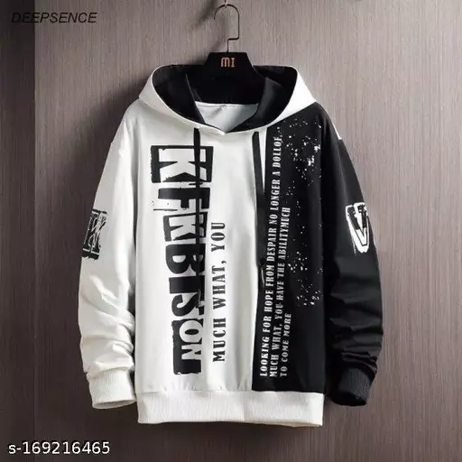 Mens BLACK & WHITE Hoodies