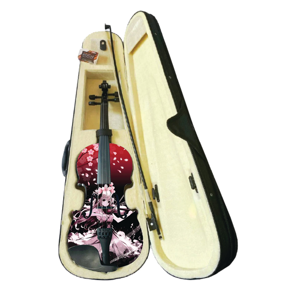 Cherry Blossom Girl Anime Violin Outfit w Matching Carbon Fiber Bow