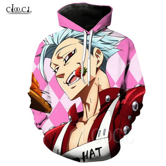 2020 New Style Anime The Seven Deadly Sins Meliodas Hoodie Men Women