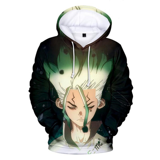 2019 Anime Dr.STONE Men Hoodie STONE WORLD Ishigami Senku Tie Dyeing